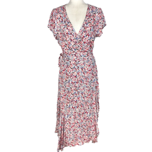 Blumind ditsy floral wrap dress